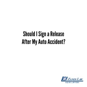 Should I Sign a Release After My Auto Accident?