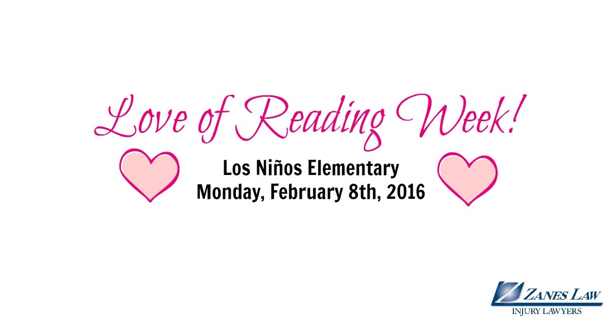 Zanes Law Participates in Love of Reading Week 2016 Zanes Law Injury