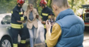 Man Captures Pic Of Accident Victim With Emergency Responders